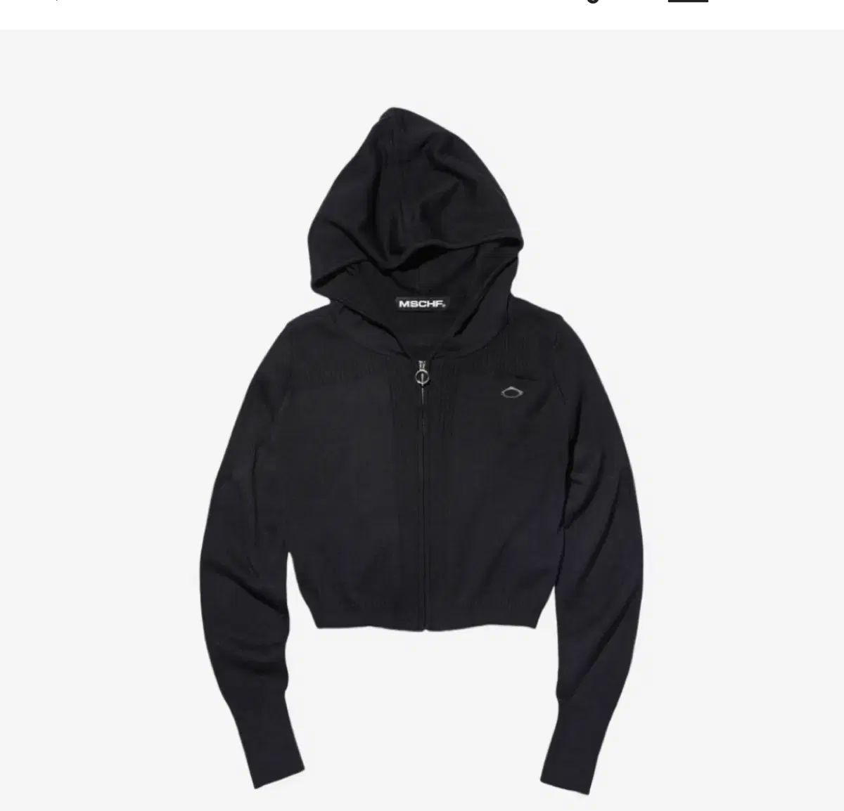 MISCHIEF RHOMBUS KNITTED HOODIE BLACK M