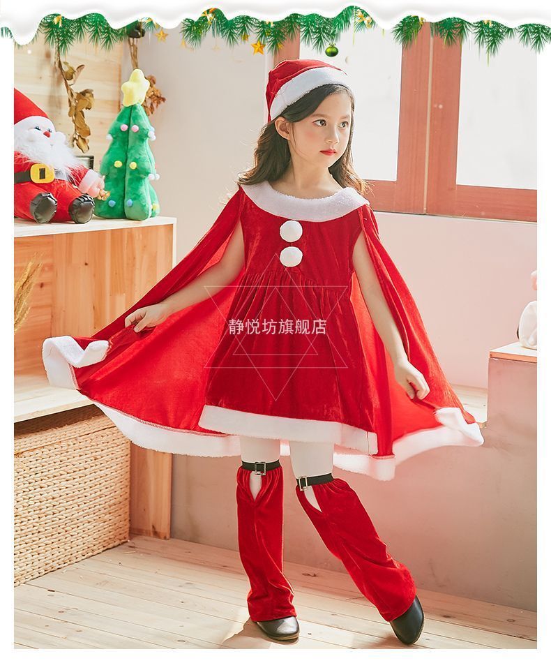 サンタ コスプレ衣装 女の子 ポンチョ サンタクロース サンタ服