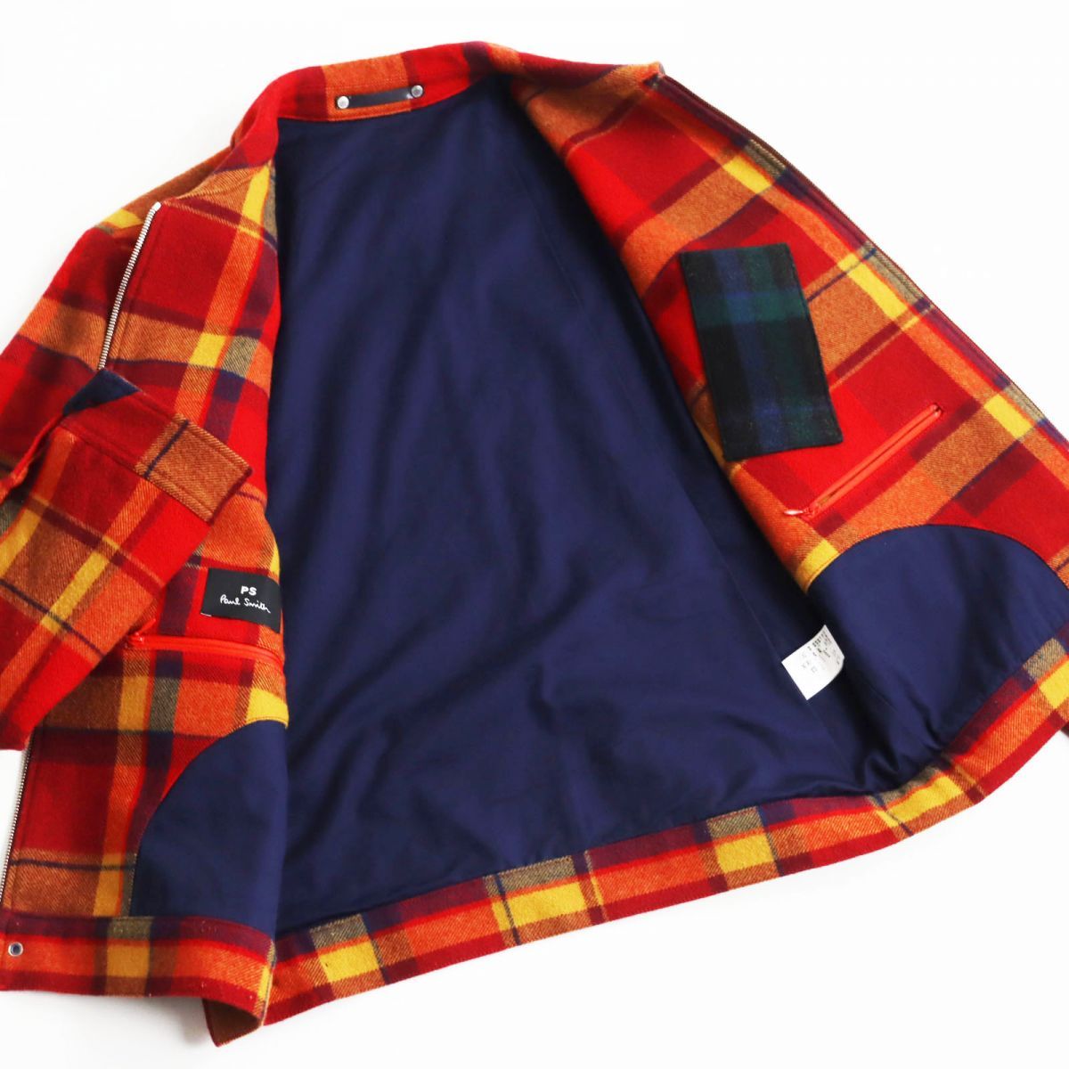 極美品○PS Paul Smith ポールスミス ウール100％ タータンチェック柄 