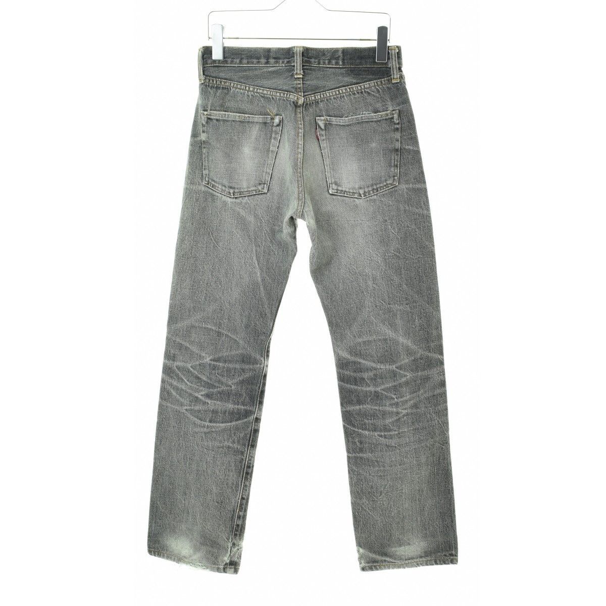 DENIME】旧ドゥニーム BIG-E型 セルビッチ ブラックデニムパンツ