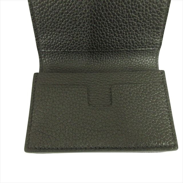 トムフォード TOM FORD Tライン カードホルダー T LINE JAPANESE BUSINESS CARD HOLDER カードケース  名刺入れ レザー ロゴ 黒 ブラック ゴールド メンズ レディース - メルカリ