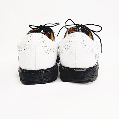 フットジョイ FootJoy エフジェーアイコン FJ ICON ゴルフシューズ スパイク コンビウイングチップ ホワイト ブラック 白 黒 26 5