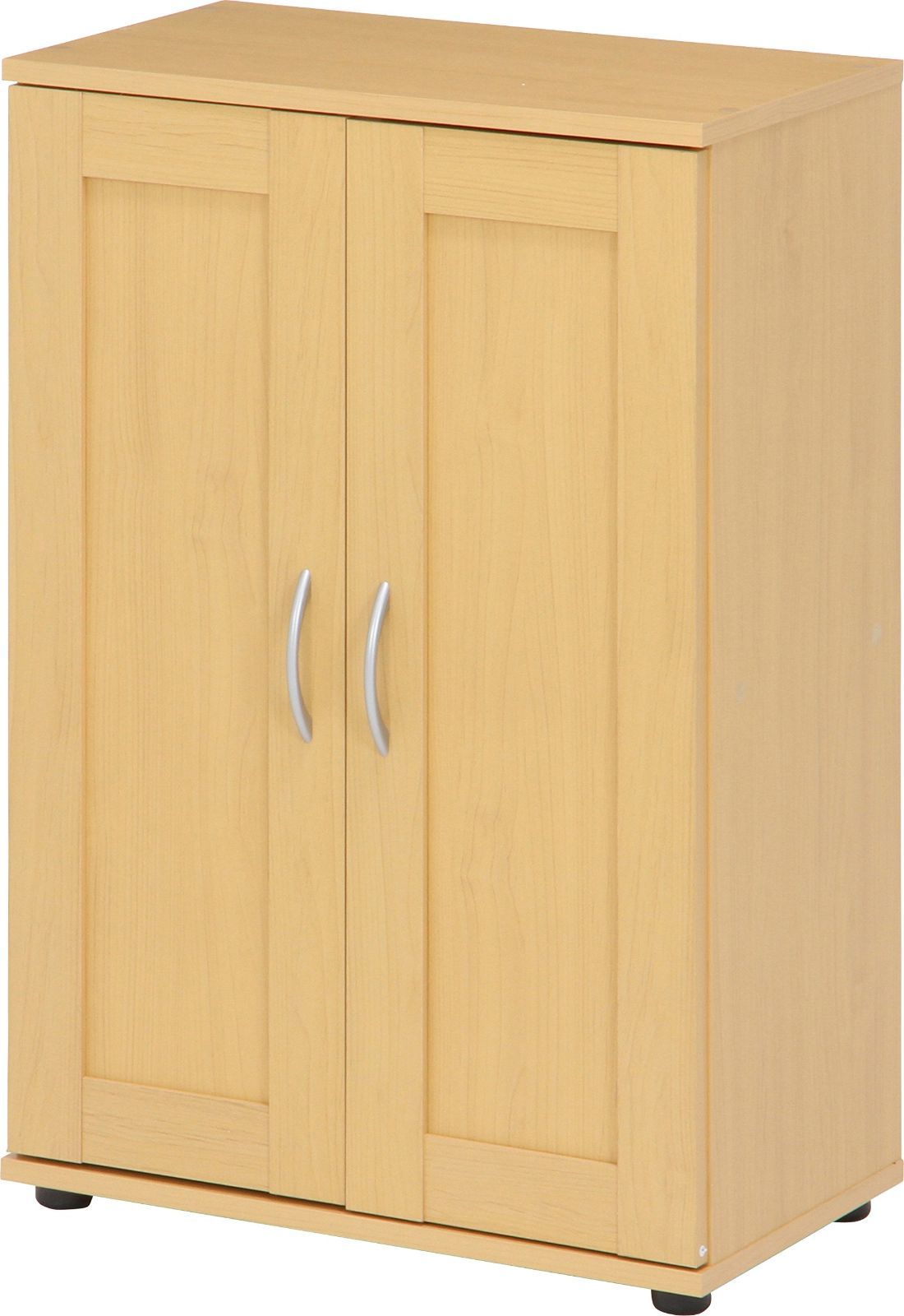 可動棚 玄関収納 両開き 靴箱 ナチュラル 幅60×奥行33.5×高さ90cm 86036 6段 シューズボックス 下駄箱 不二貿易