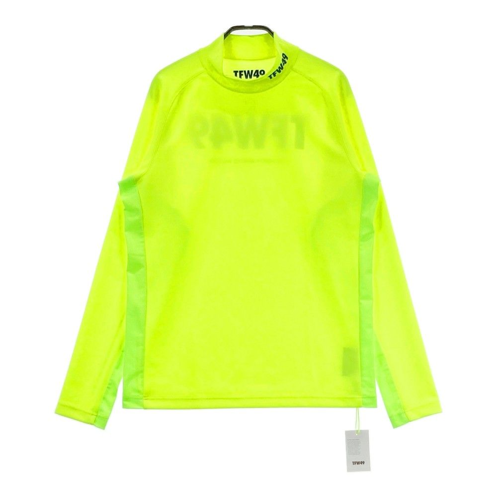 サイズ L TFW49 ティーエフダブリューフォーティーナイン T102220014 Tシャツ SIDE MESH MOCK NECK イエロー系 240101419468 ゴルフウェア メンズ ストスト