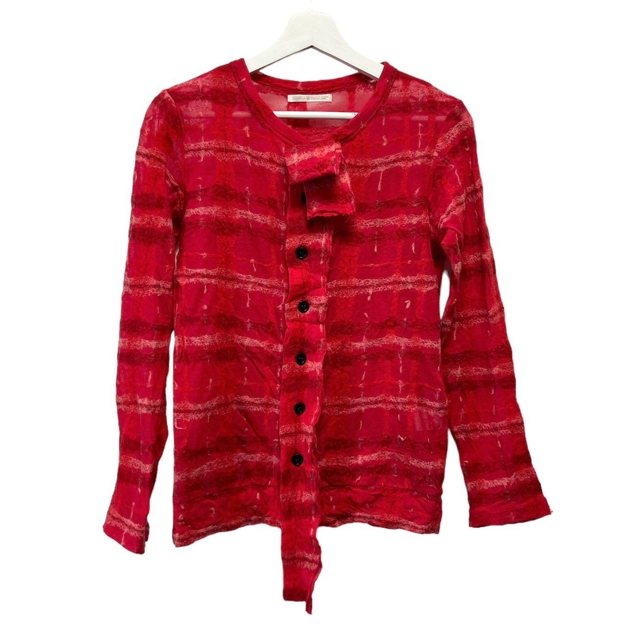 YOHJI YAMAMOTOヨウジヤマモト千鳥格子ダブルフェイスウールストール