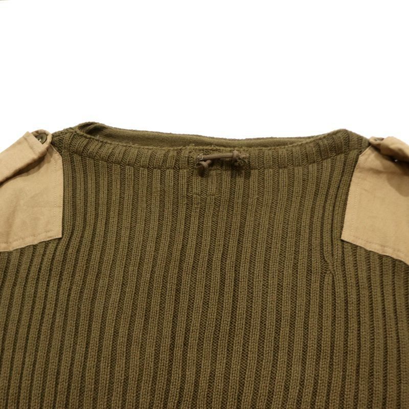 00s RALPH LAUREN エポレット エルボーパッチ コマンド ニットセーター