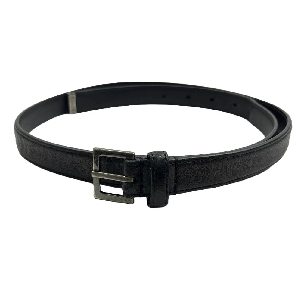 SAINT LAURENT サンローラン VCT479387 レザー ベルト ブラック