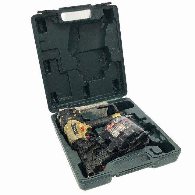 品 HITACHI 日立工機 90mm 高圧 ロール釘打機 NV90HMC ケース付 ロール釘打ち機 エア釘打機 エア釘打ち機 コイルネイラ116786