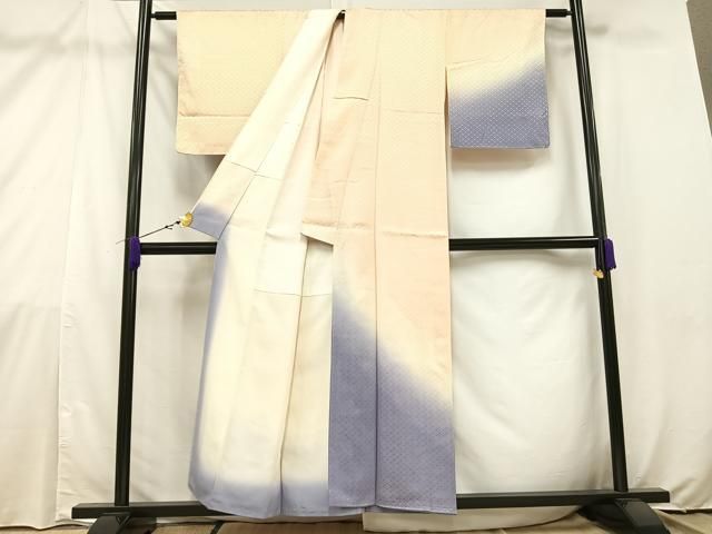 平和屋着物○訪問着 作家物 一峰 紬地 霞文 正絹 逸品 未