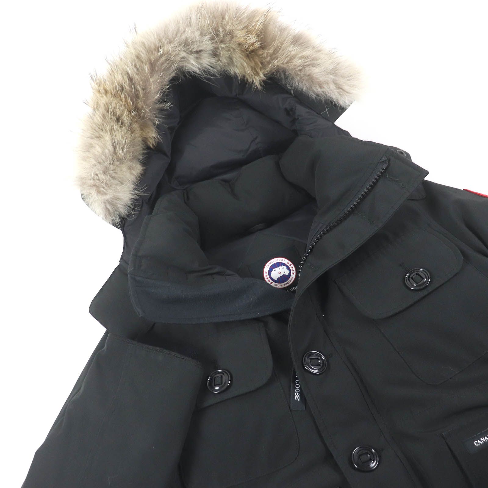 美品□CANADA GOOSE カナダグース 2301JM Russel Parka ラッセル ロゴ 