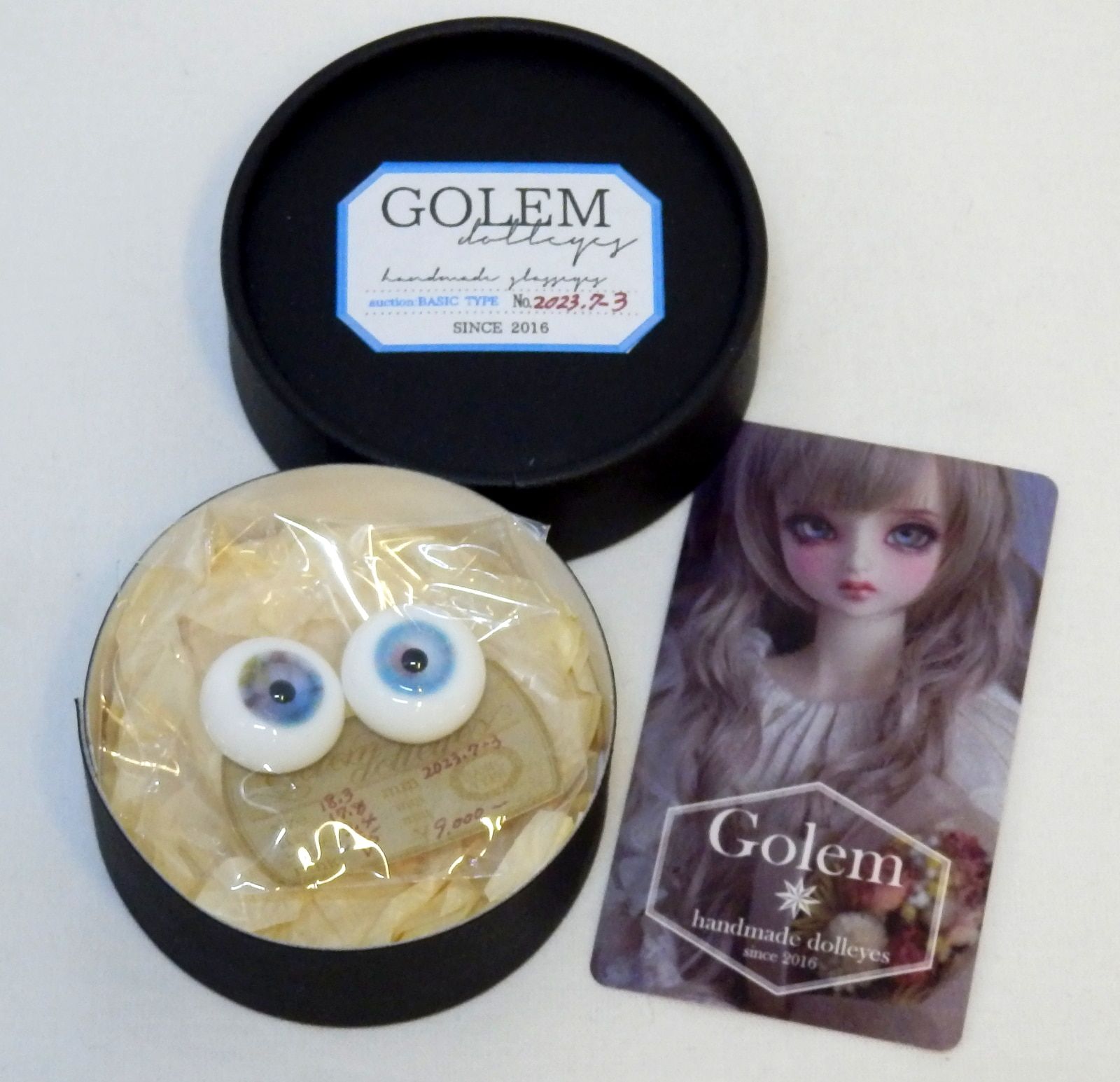 GOLEM 安い グラスアイ 18mm グリーン系 ドール用グラスアイ eye
