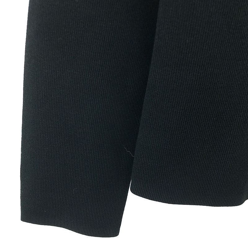 ADORE アドーア ドライストレッチラッフルスリーブニット ブラック 38