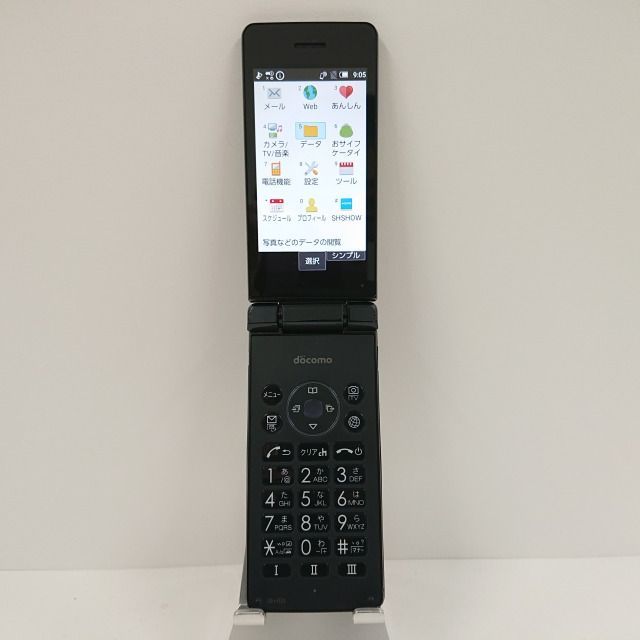AQUOS ケータイ SH-02L ドコモ ブラック 送料無料 本体 c09633 - メルカリ