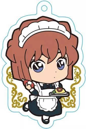 名探偵コナン ちょこかわアクリルストラップ レストランスタイル 中古】雑貨 灰原哀 「名探偵コナン ちょこかわアクリル