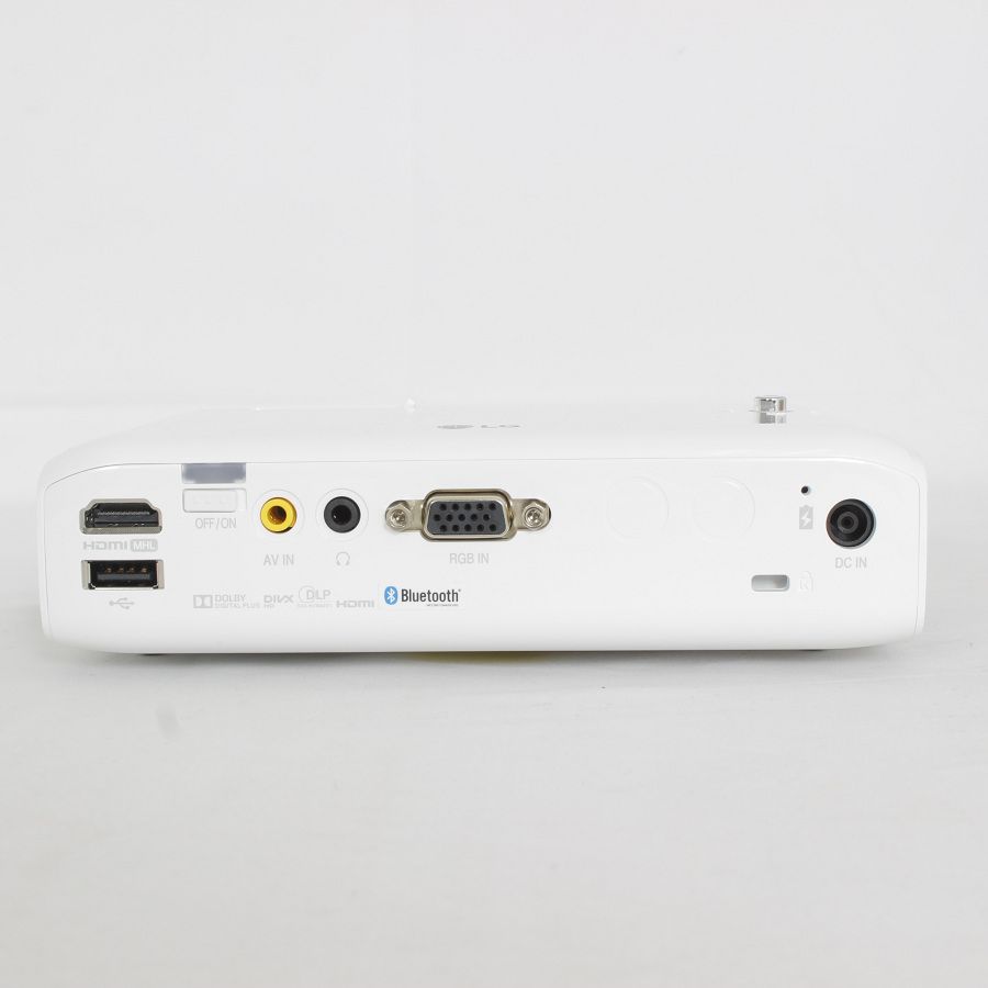 【美品】LGエレクトロニクス Minibeam PH550G ホワイト LEDポータブル プロジェクター 本体