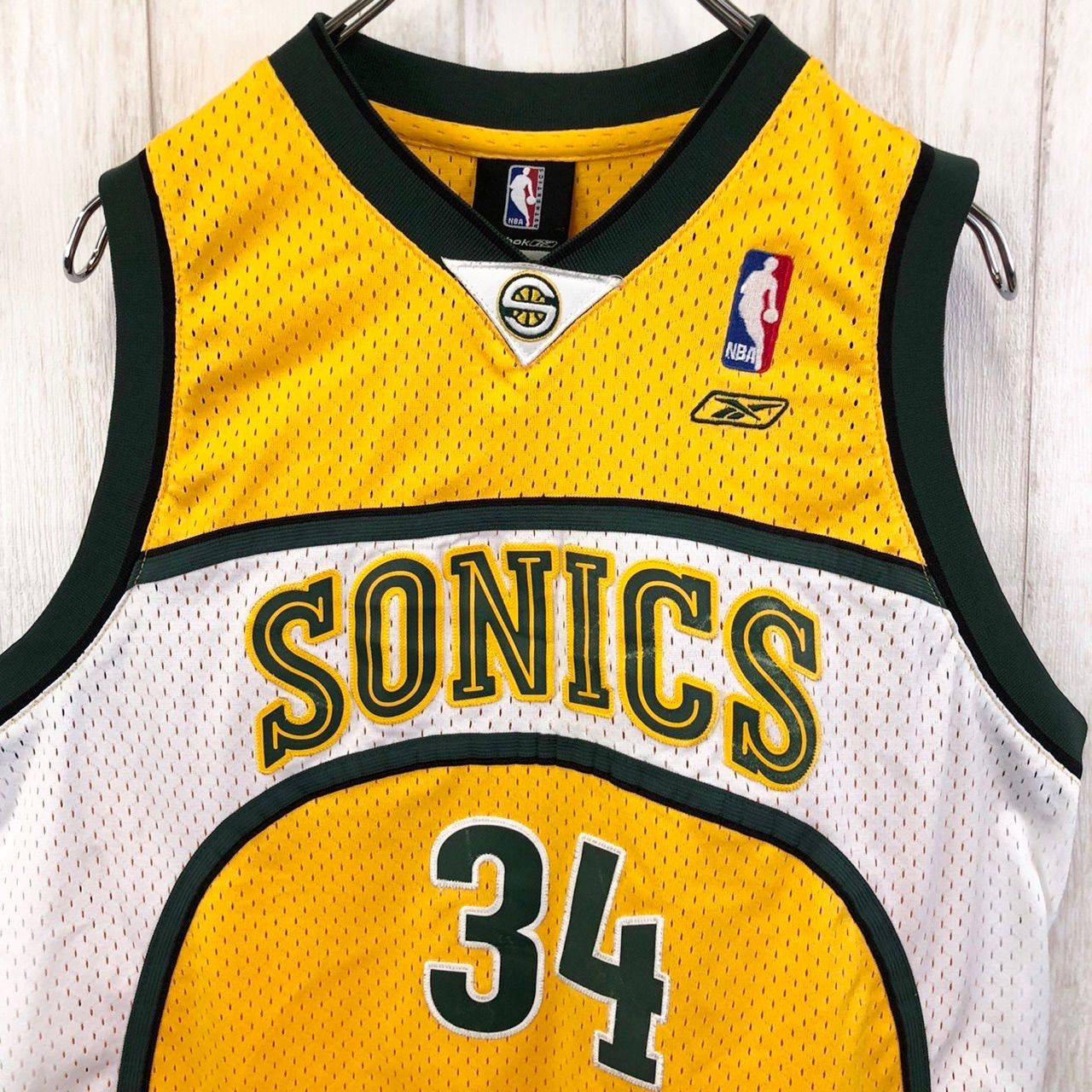 NBAシアトルスーパーソニックス バスケ シャツ ユニフォーム Reebok NBAシアトルスーパーソニックス バスケ シャツ ユニフォーム