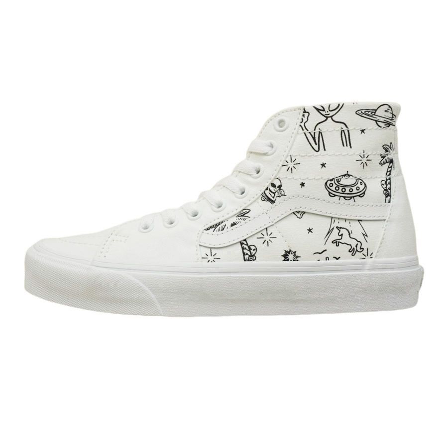 VANS スニーカーVANS ヴァンズ バンズ【箱なし】SK8-HI TAPERED スケートハイ テーパードUNIDENTIFIED U-PAINT WHITEアンアイデンティファイド ユーペイント ホワイト白 黒 モノトーン 宇宙人 UFOメンズ レディース 塗り絵 靴 ハイカッ ヴァンズ バンズ VANS【箱なし】 SK8-HI TAPERED スケートハイ