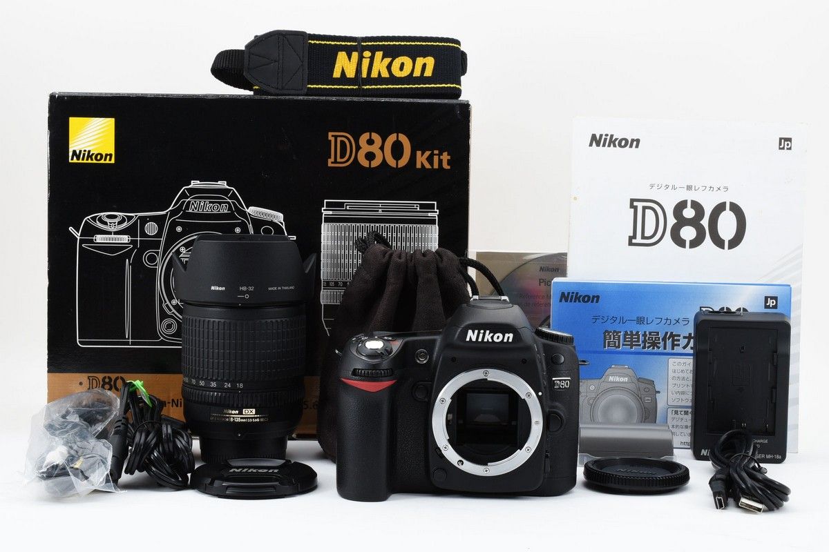 美品】Nikon デジタル一眼レフカメラ D80 レンズキット AF-S DX Zoom-Nikkor 18-135mm 3.5-5.6 G IF-ED  - メルカリ