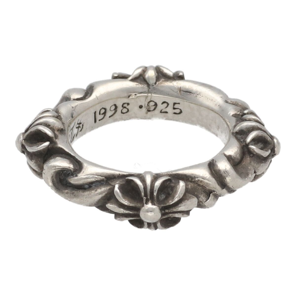 中古】 CHROME HEARTS クロムハーツ SBTバンド リング 7号 SV925 