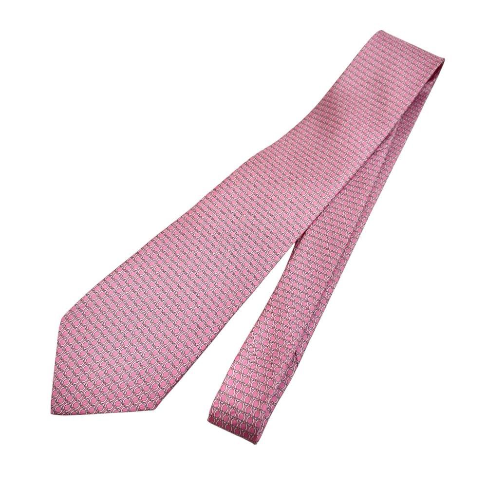 フェラガモ Salvatore Ferragamo  ネクタイ  ピンク【中古】【美品】 Salvatore Ferragamo/サルヴァトーレフェラガモ】ネクタイ シルク100