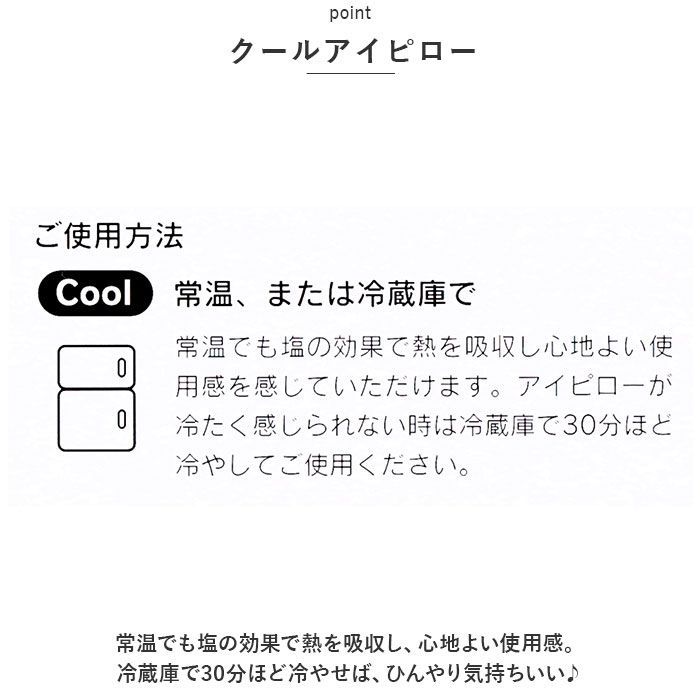 ☆ しっかりつつむ大きなアイピロー ホット&アイス アイピロー ソルト