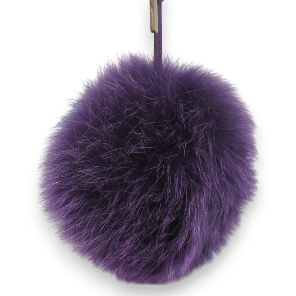 美品 FENDI フェンディ ファー ポンポンチャーム バッグチャーム