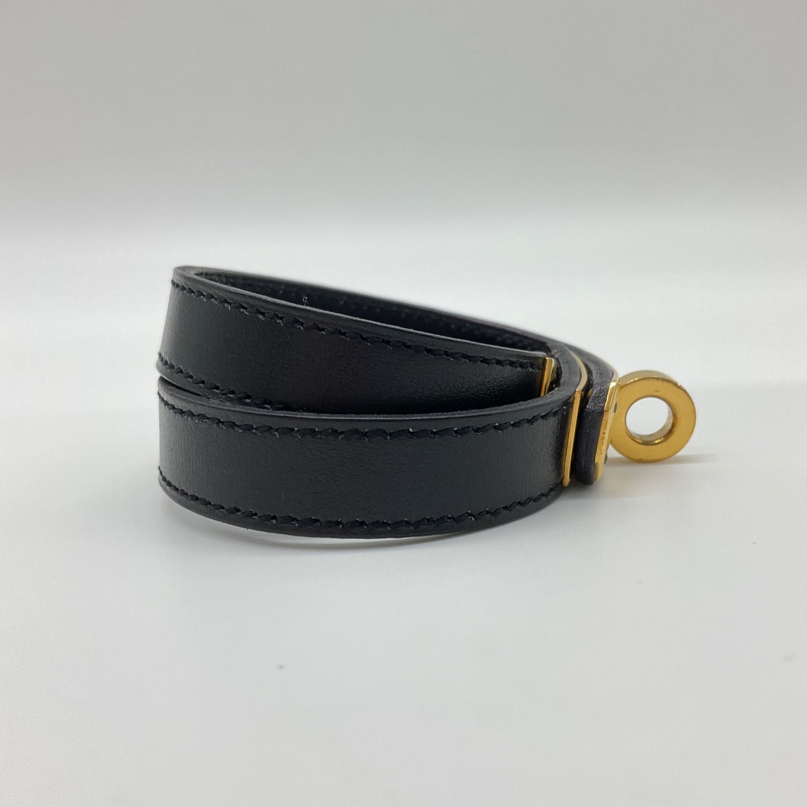 ○HERMES エルメス ドゥブルトゥール ケリー レザーブレスレット 2連 2 