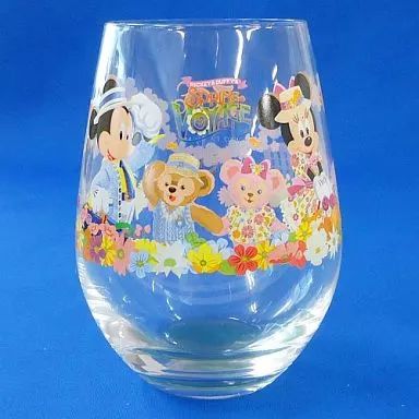 【同梱可】中古品 ディズニー ミッキー ダッフィー ホテル ミラコスタ スプリングヴォヤッジ エッグシェイプ ピックケース グッズセット 中古グラス(キャラクター) ミッキー＆ミニー＆ダッフィー＆シェリーメイ コレクタブルグラス 「ミッキーとダッフィーのスプリングヴォヤッジ2013」  東京ディズニーシー・ホテルミラコスタ限定