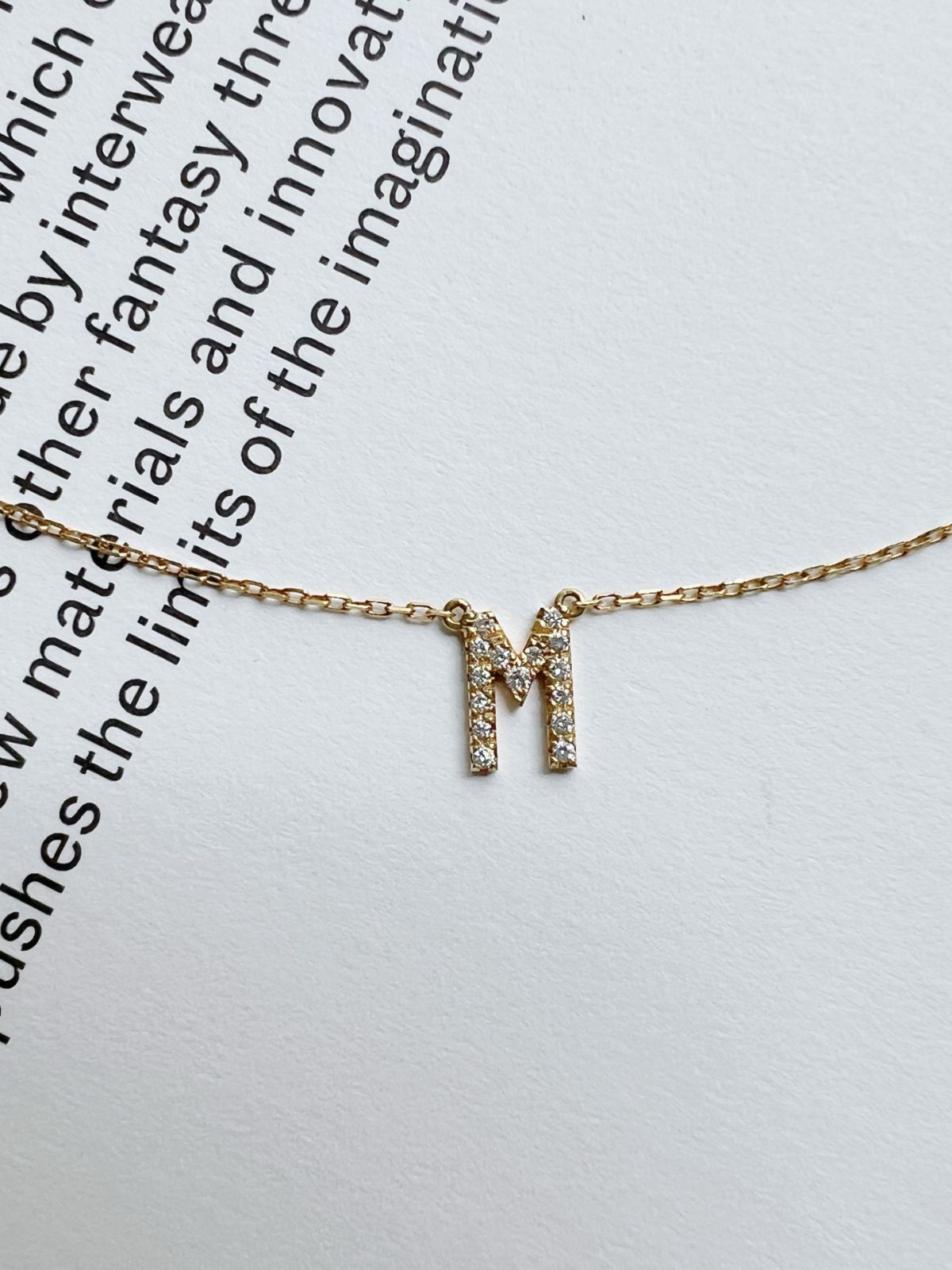 AHKAH ダイヤモンドネックレス 18K 1.5g ダイヤモンド 0.06ct チェーン長さ 約38cm 品番 3ZB25057407-0022