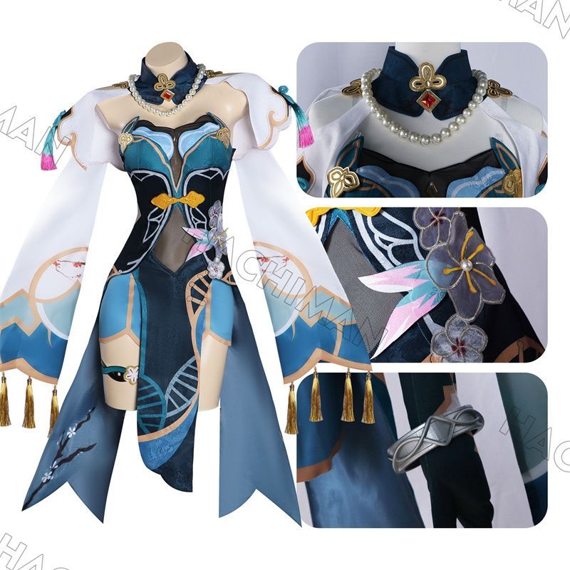フォフォ コスプレ ウィッグ付き 崩壊スターレイル コスプレ衣装 靴 フルセット 送料無料◇崩壊：スターレイル 風 フォフォ Huohuo コスプレ衣装