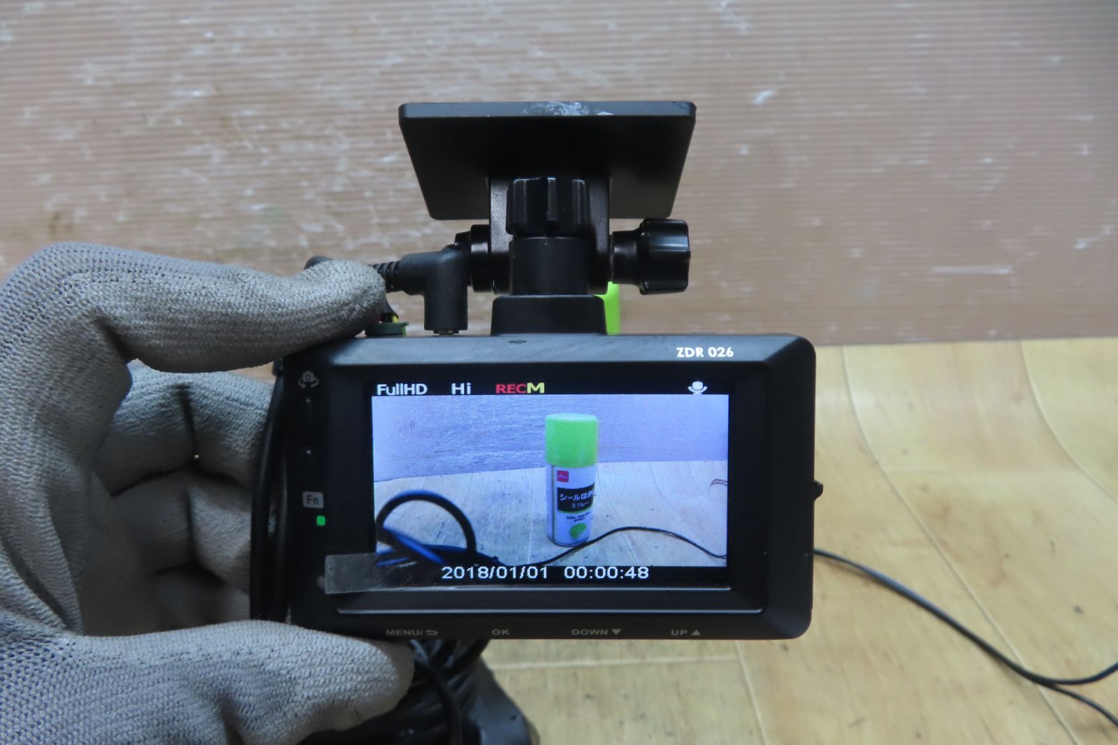 動作保証付 F4327|コムテック COMTEC ZDR026 前後2カメラ|フロント|リア|ドライブレコーダー|ドラレコ 駐車監視 1440P|4GB|SDカード付