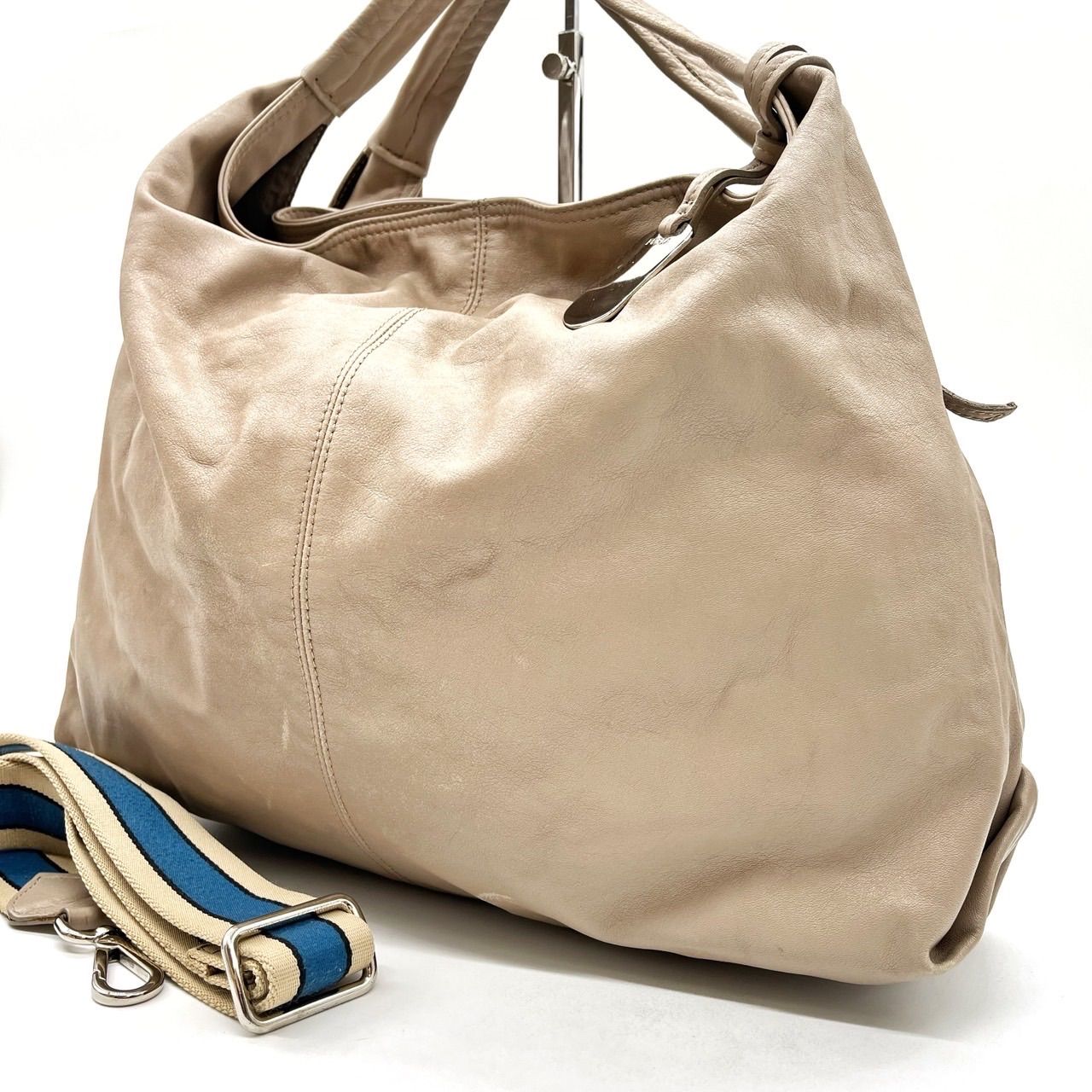 良品】 FULRA フルラ ハンドバッグ ショルダーバッグ 2way ベージュ 