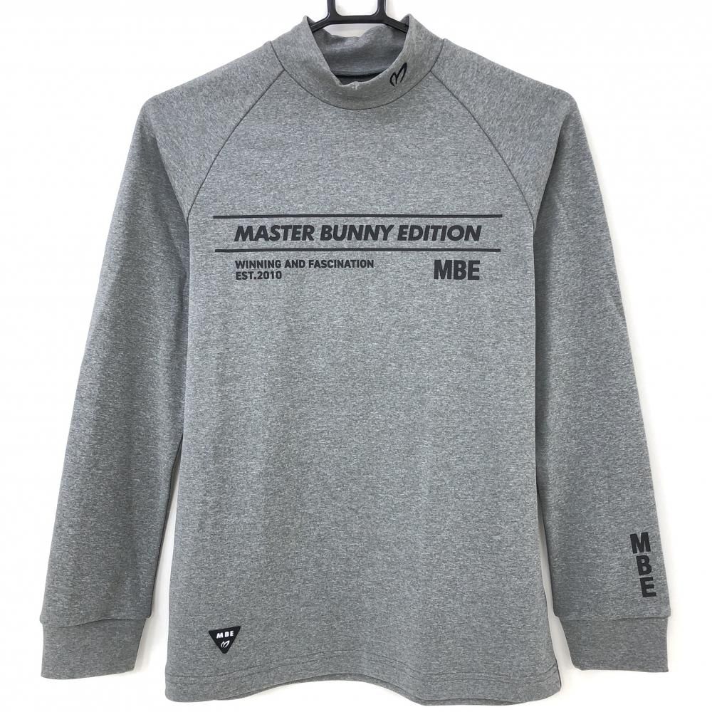 【美品】MASTER BUNNY EDITION マスターバニーハイネックシャツ 超美品】マスターバニー 半袖ハイネックシャツ 白×黒 袖ロゴ