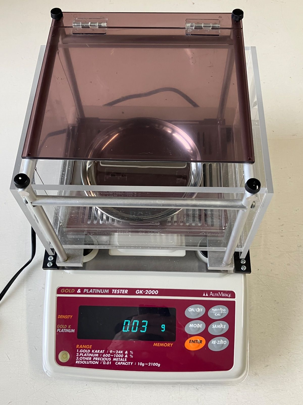 貴金属テスター 比重計 GK-2000 ALFA MIRAGE アルファミラージュ 金 判定 純度判定 金 プラチナ 買取 リユース