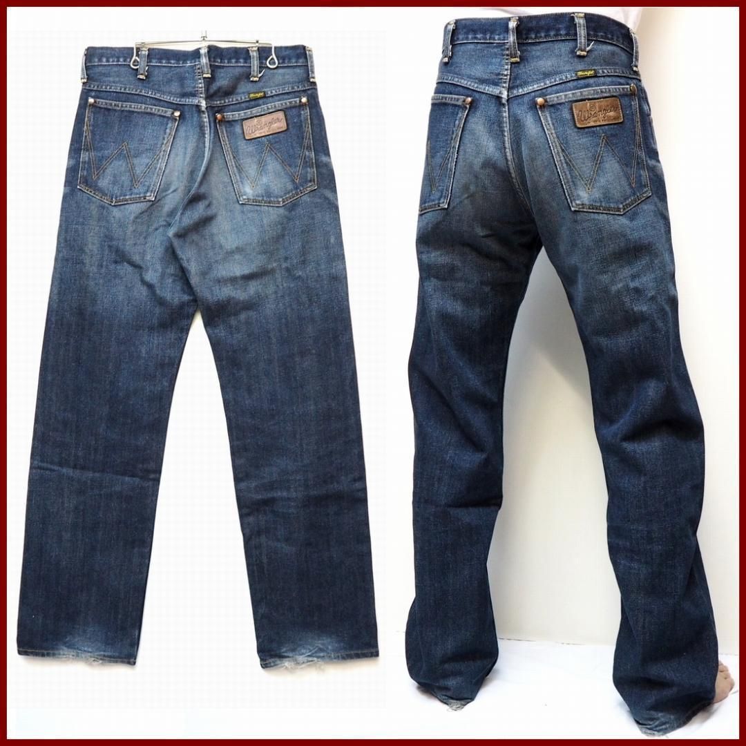 Wrangler MA708ルーズ ストレート デニムパンツw31ブルー濃紺 - メルカリ