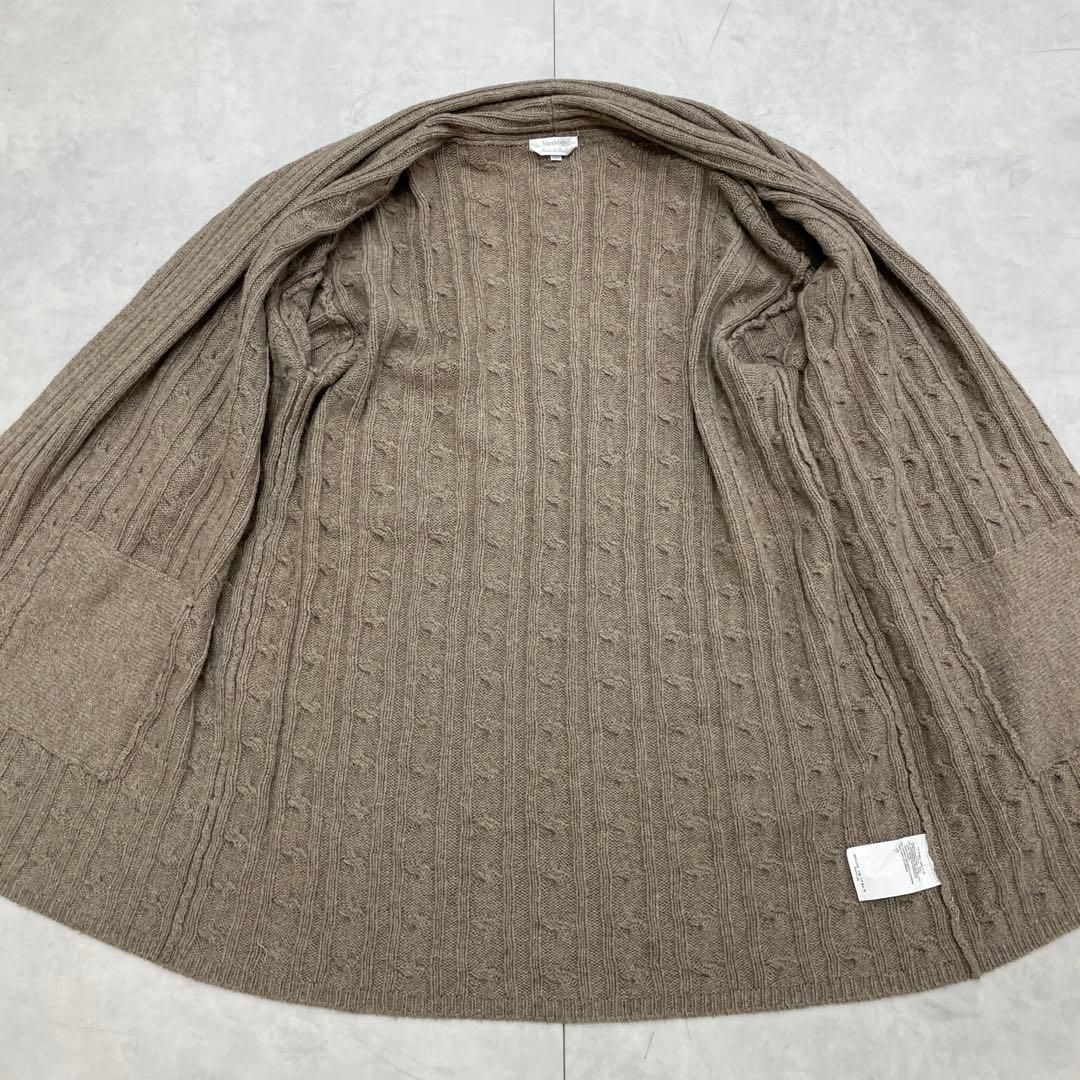 MaxMara マックスマーラ ガウンカーディガン ケーブル ニット ショール