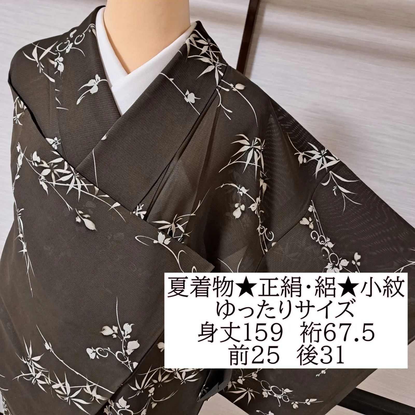 期間限定/ポイント10倍】【中古】 夏着物 絽小紋 夏 レディース