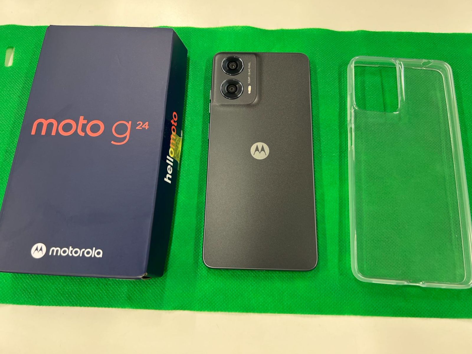 ジャンク品 SIMフリー moto g24 [マットチャコール] 繰り返し起動 管理 