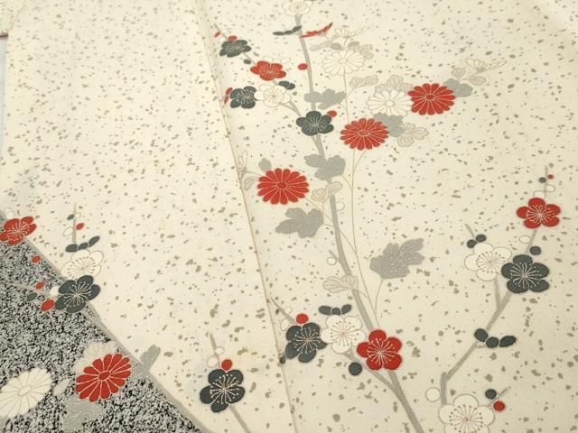 平和屋着物○訪問着 亀甲と菊 暈し染め 金彩 ロング丈 正絹