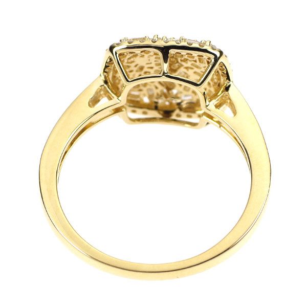 K18YG ダイヤモンド リング 0.45ct - メルカリ