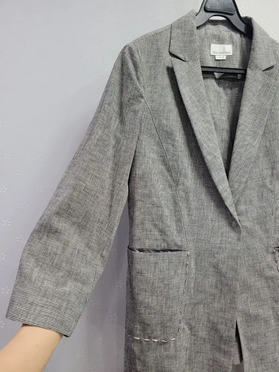 55 ソン ジョンワン チェック パターン ジャケット