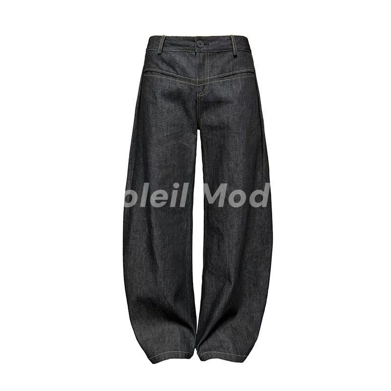 【爆売り！】 DENIMS JCAESAR ローライズ サーベルカット ワイドレッグパンツ パンツ