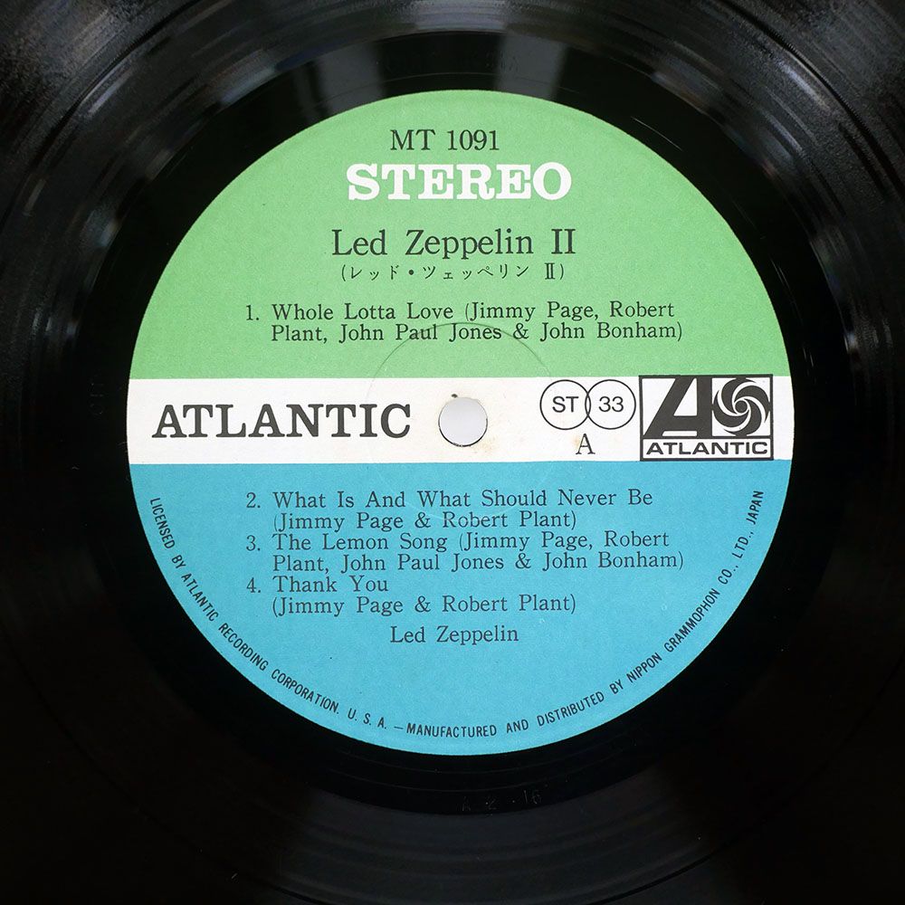国内盤 LED ZEPPELIN/II/ATLANTIC MT1091 LP - メルカリ