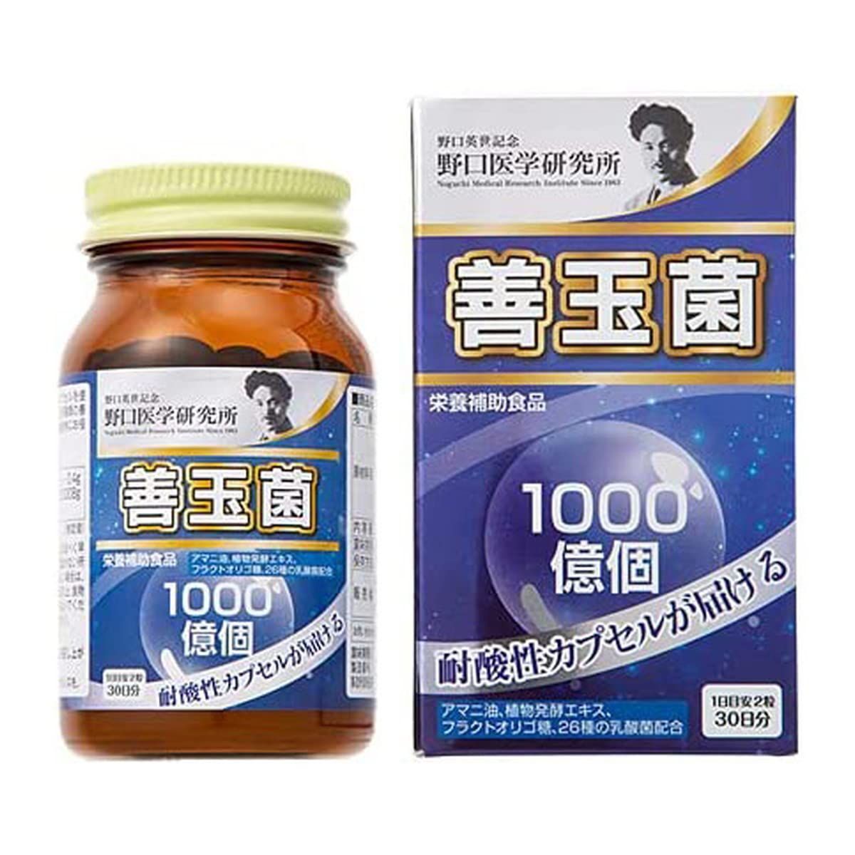 野口医学研究所 善玉菌 1000億個 60粒 [60粒 (x 1)]