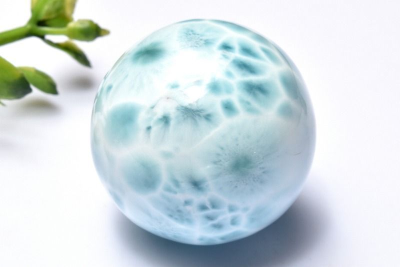 大人気 ラリマー スフィア ヒーリングストーン 癒し 天然石 丸玉 亀模様