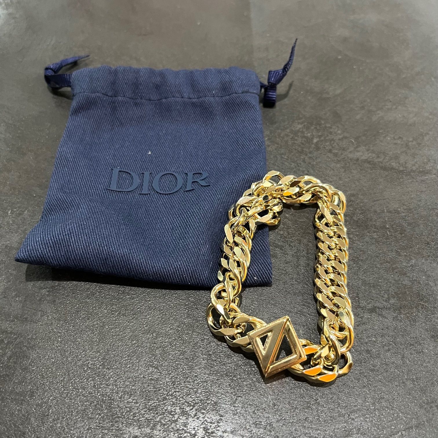 Dior CD Diamond ダイヤモンド ブレスレット バングル ゴールド ディオール 79917A4