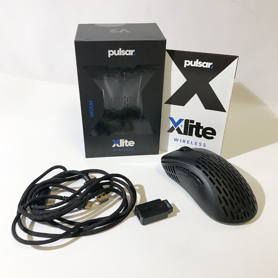 【動作未確認】Pulsar パルサー ワイヤレス ゲーミング マウス Xlite V2 Wireless Black PXW21 中国製 PCアクセサリー