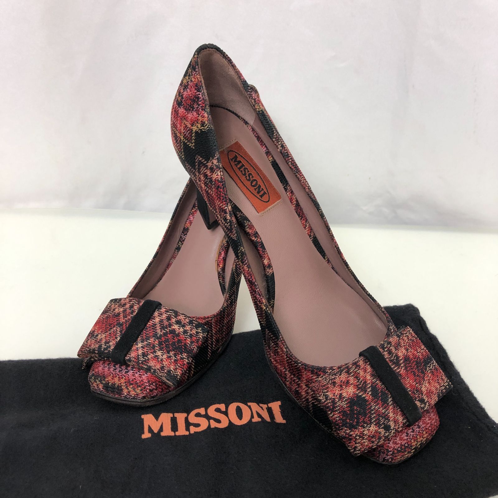 MISSONI ミッソーニ ハイヒール パンプス レッド系 SGKY10-8495