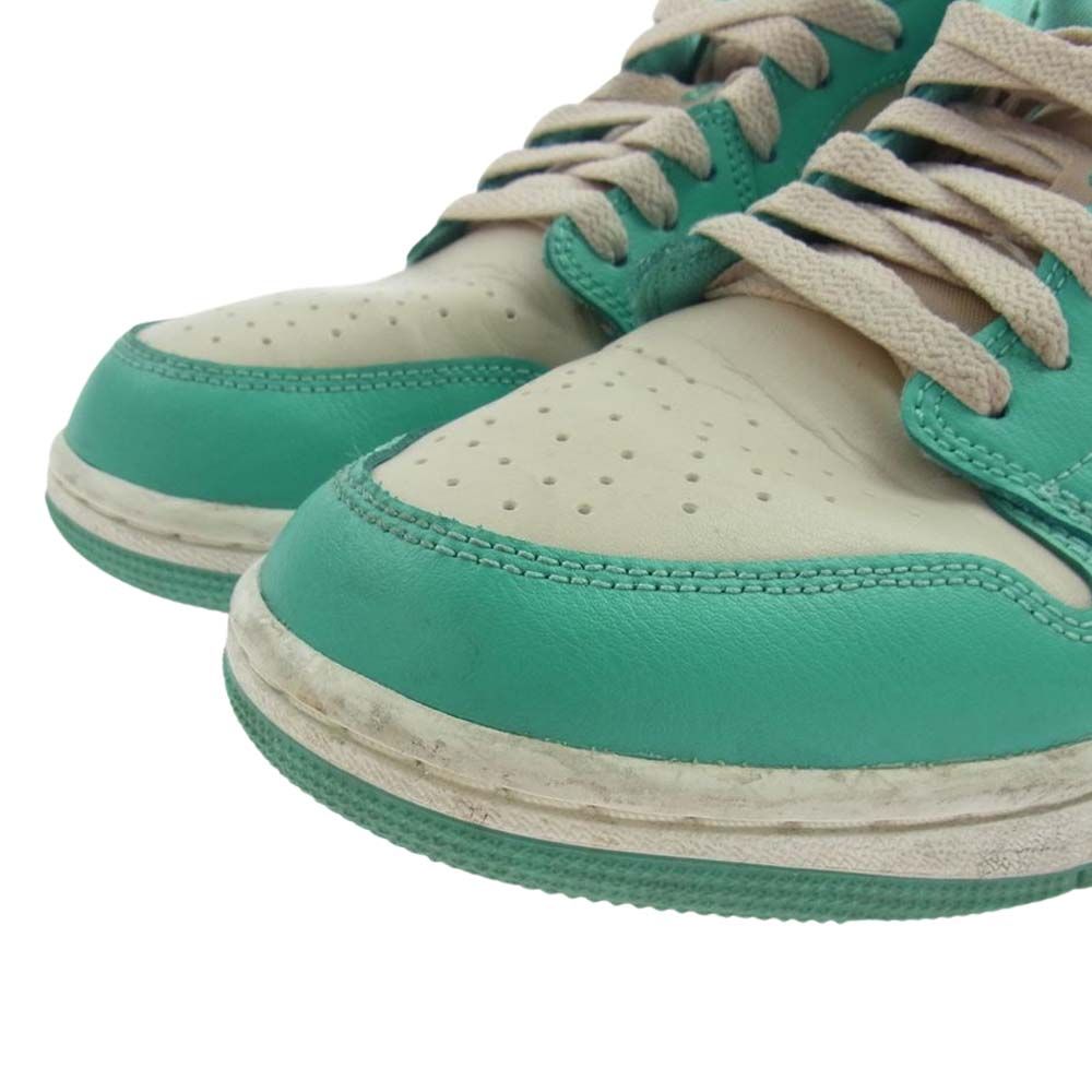 NIKE AIR JORDAN ナイキ ジョーダン スニーカー DC0774-131 WMNS AIR JORDAN 1 LOW  SANDDRIFT/WASHED TEAL-SAIL SABLE DELAVE/CANARD DELAVE ウィメンズ【中古】