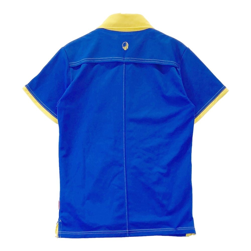 ヤ*君様 Russeluno ラッセルノ　ポロ　シャツ　半袖　ゴルフ　新品 RUSSELUNO ラッセルノ 半袖ポロシャツ ブルー系 サイズ表記無し